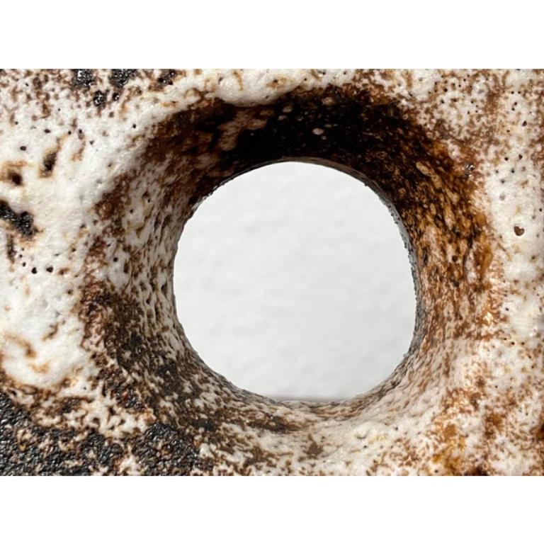 20th Century Mid-Century Brutalist Fat Lava Vase by Van Woerden for Vest Keramik, 1960s For Sale