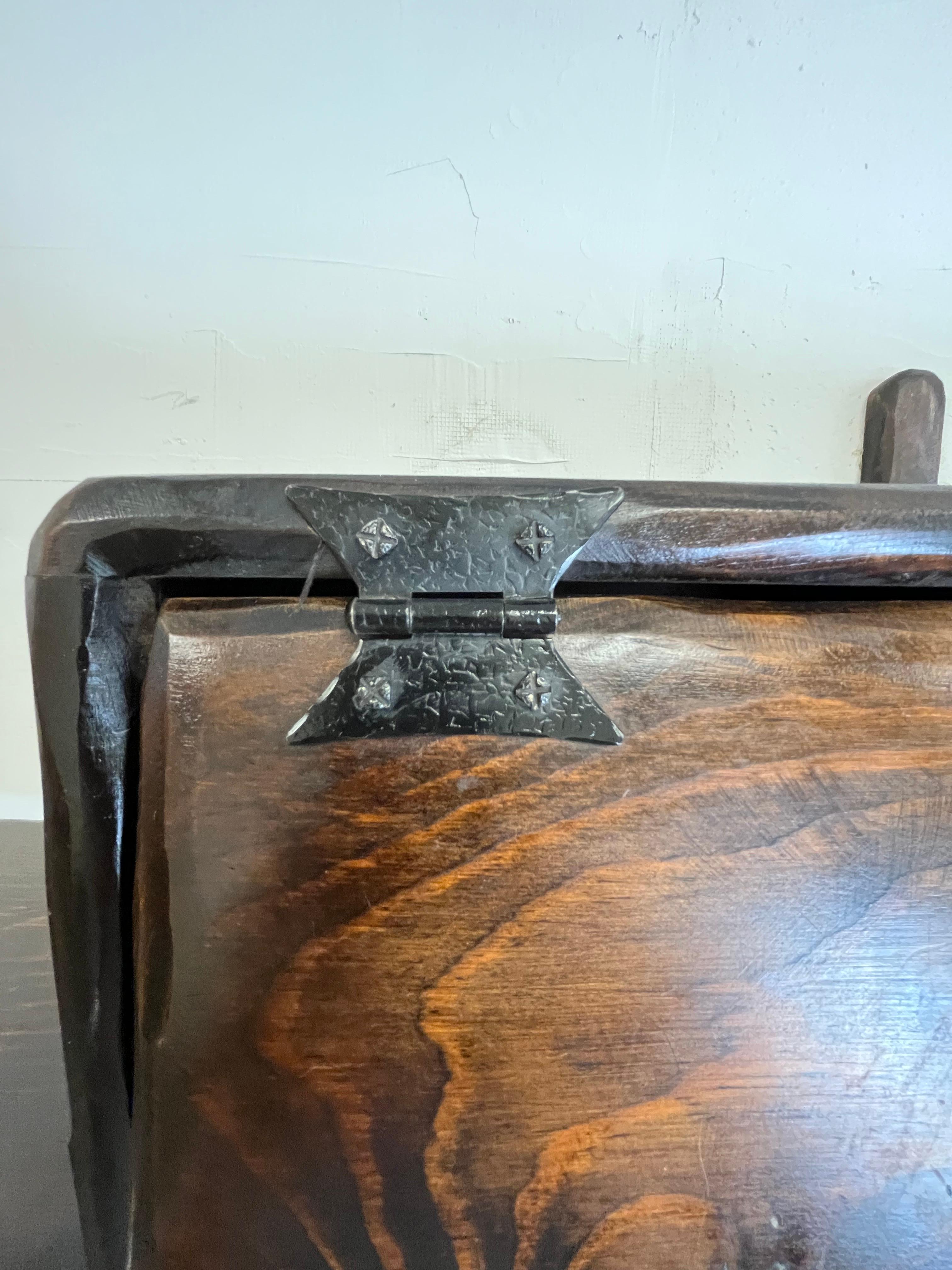 Mid Century Brutalist Floating Wall Shelf Rare For Sale 3