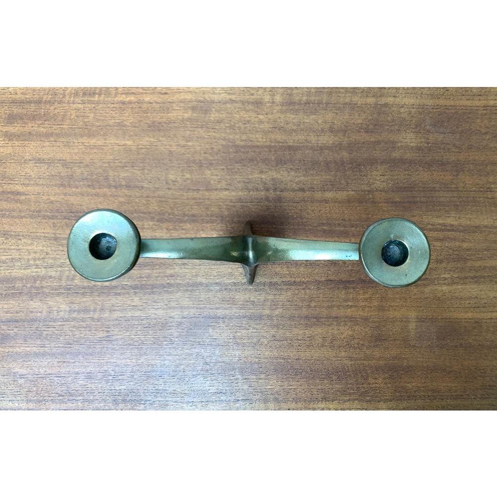 Mid-Century Brutalist German Bronze Candleholder from Harjes, 1960s For Sale 1