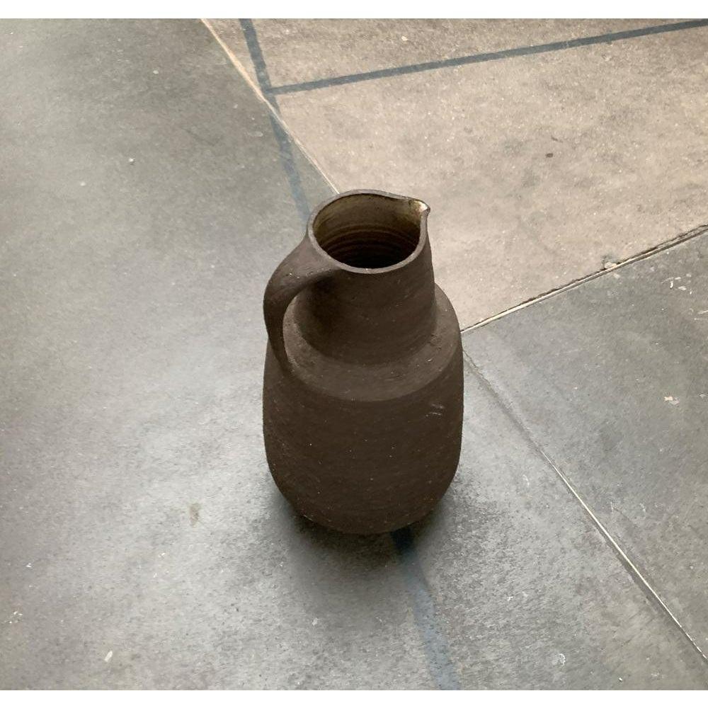 Mid-Century Brutalist German Floor Vase from Krösselbach Keramik, 1960s, in Very Good conditions. Designed 1960 to 1969 This piece has an attribution mark, I am sure that it is completely authentic and take full responsibility for any authenticity