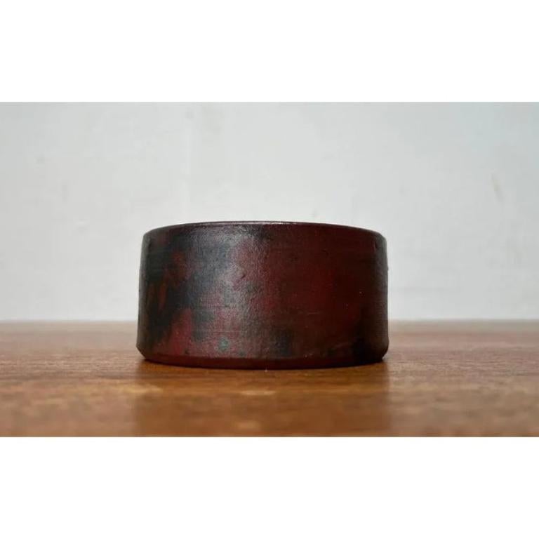 Mid-Century Brutalist German Studio Pottery Ashtray by Gerhard Liebenthron, 1969 In Excellent Condition For Sale In Hamburg, DE