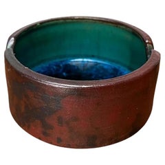 Brutalistische deutsche Studio Pottery Aschenbecher von Gerhard Liebenthron, 1969