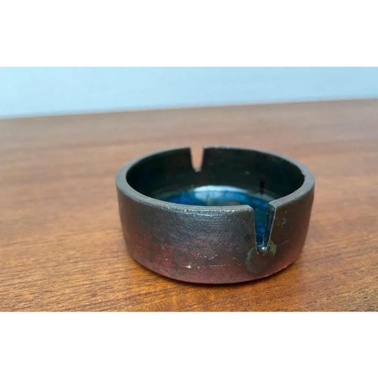 Mid-Century Brutalist German Studio Pottery Bowl by Gerhard Liebenthron, 1967 For Sale 6