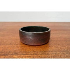 Mid-Century Brutalist German Studio Pottery Bowl by Gerhard Liebenthron, 1967