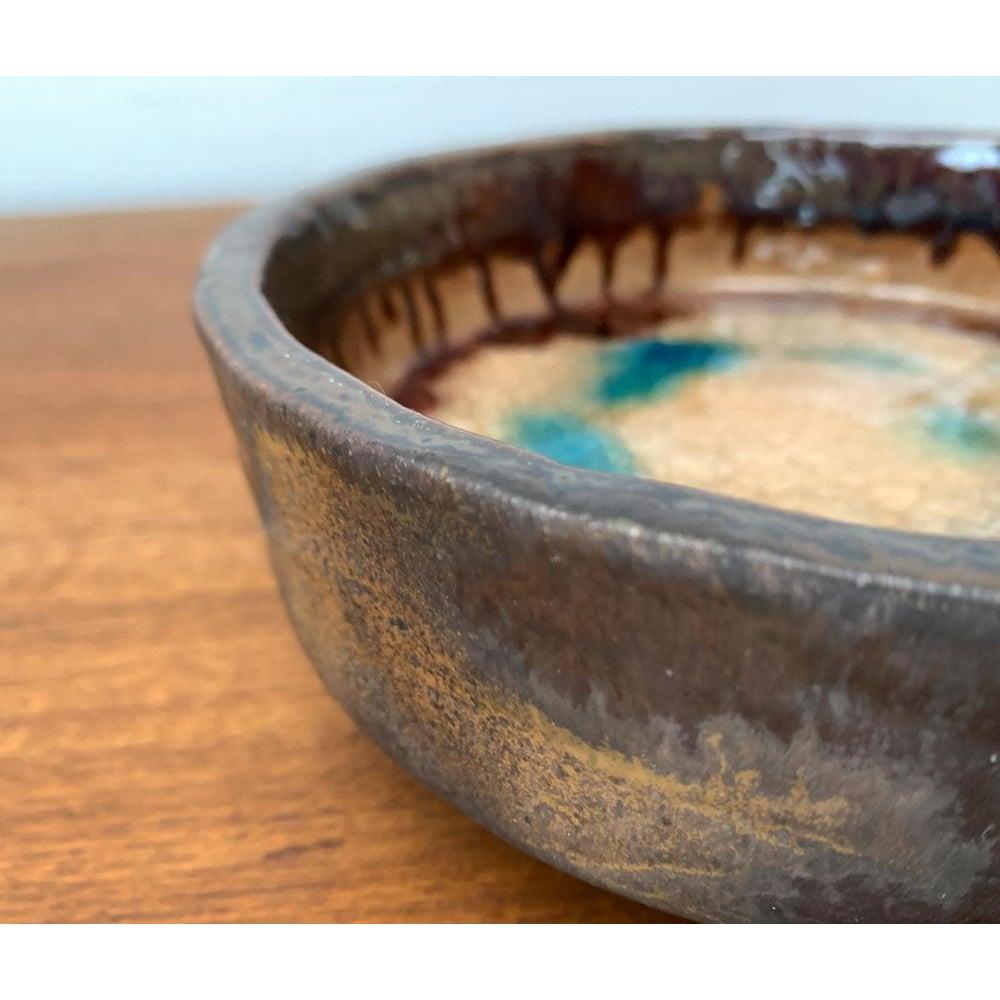 Mid-Century Brutalist German Studio Pottery Bowl from Goebel, 1960s For Sale 3