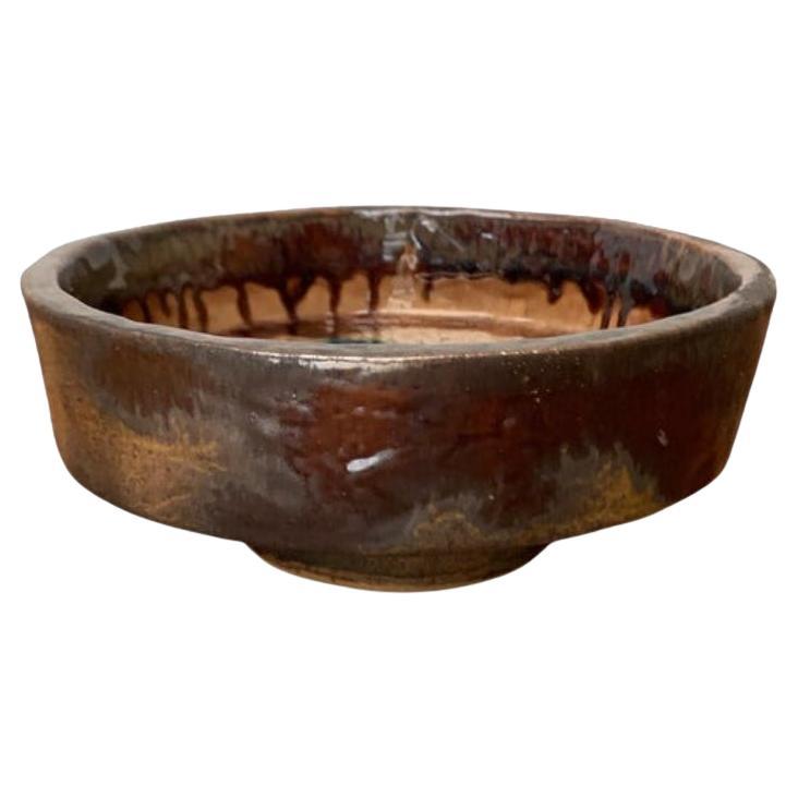 Bol en poterie de studio allemand brutaliste du milieu du siècle de Goebel, années 1960