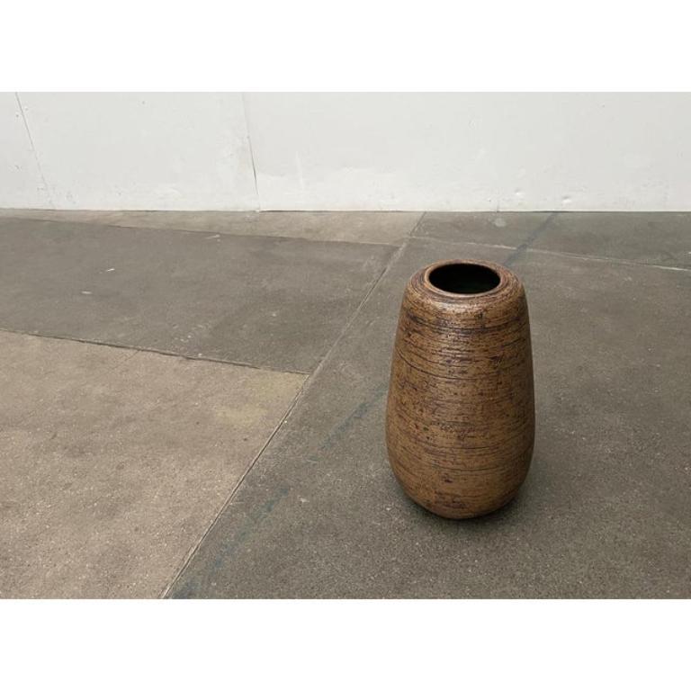 Mid-Century Brutalist German Studio Pottery Floor Vase by Sybille, 1960s In Excellent Condition For Sale In Hamburg, DE
