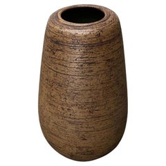 Mid-Century Brutalist German Studio Pottery Floor Vase by Sybille, 1960s