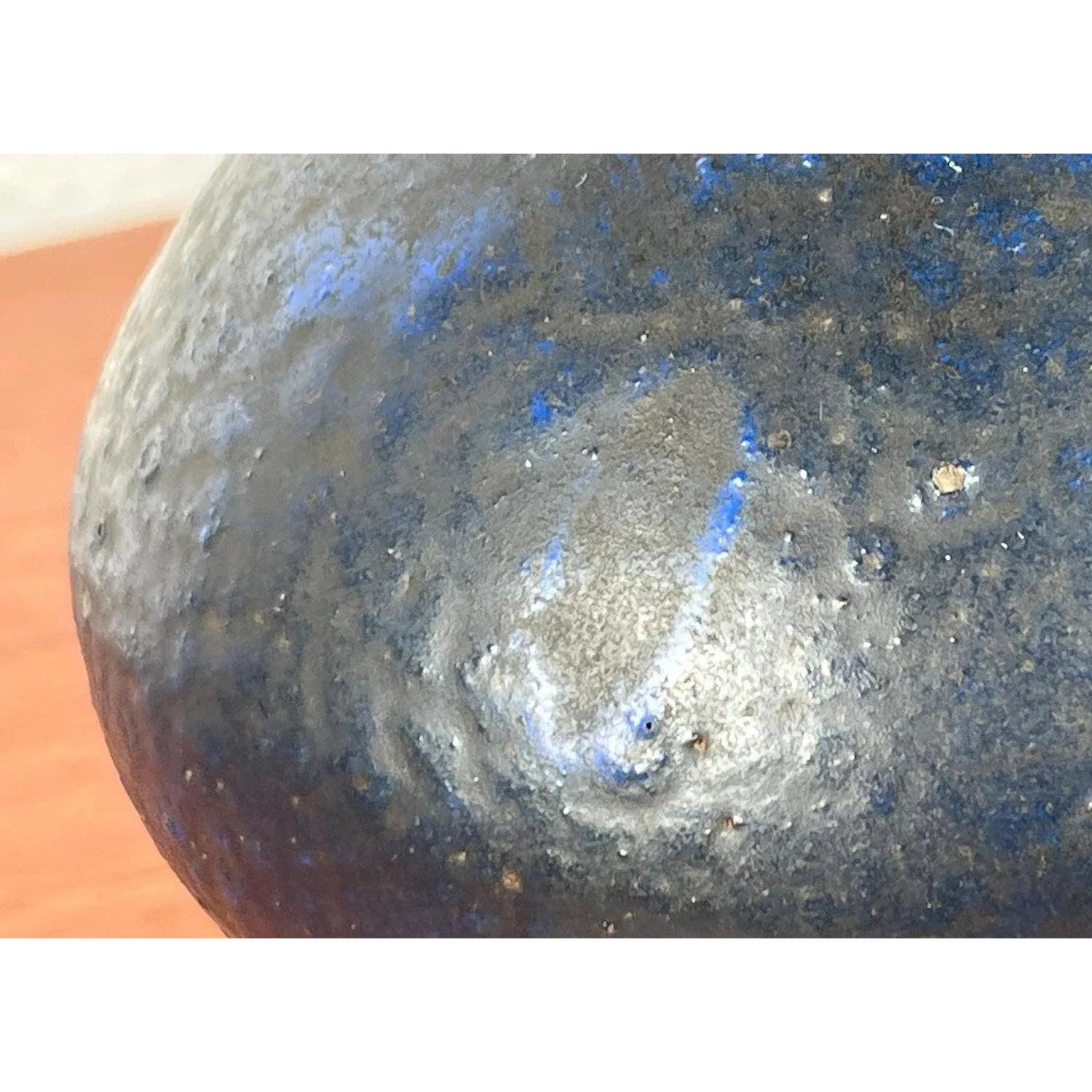 Mid-Century Brutalist German Studio Pottery Vase by Gerhard Liebenthron, 1960s For Sale 7