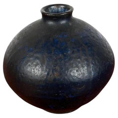 Jarrón de cerámica de Studio Pottery alemán brutalista de mediados de siglo, Gerhard Liebenthron, años 60