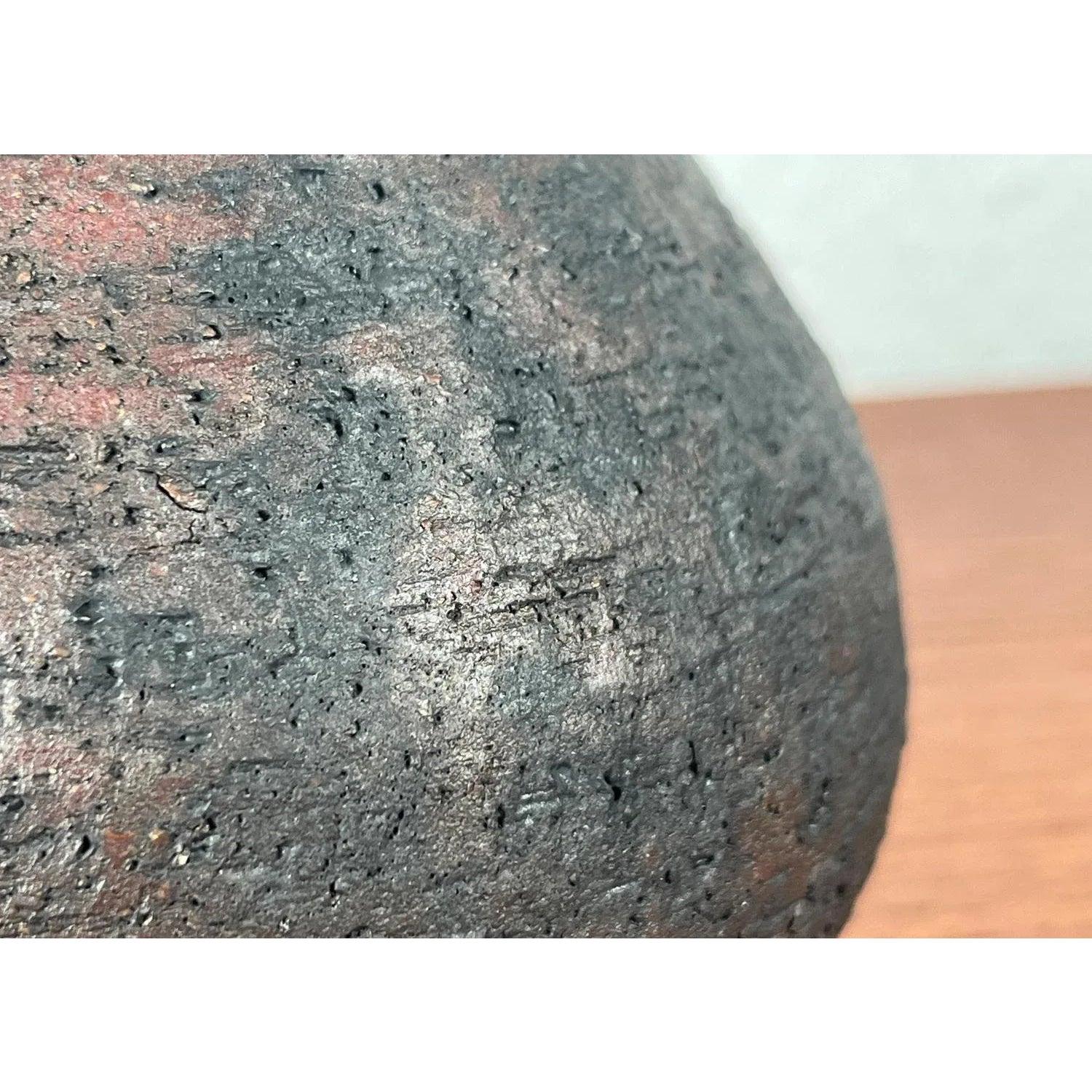 Mid-Century Brutalist German Studio Pottery Vase by Gerhard Liebenthron, 1972 For Sale 1