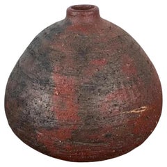 Jarrón de cerámica de Studio Pottery alemán brutalista de mediados de siglo, Gerhard Liebenthron, 1972