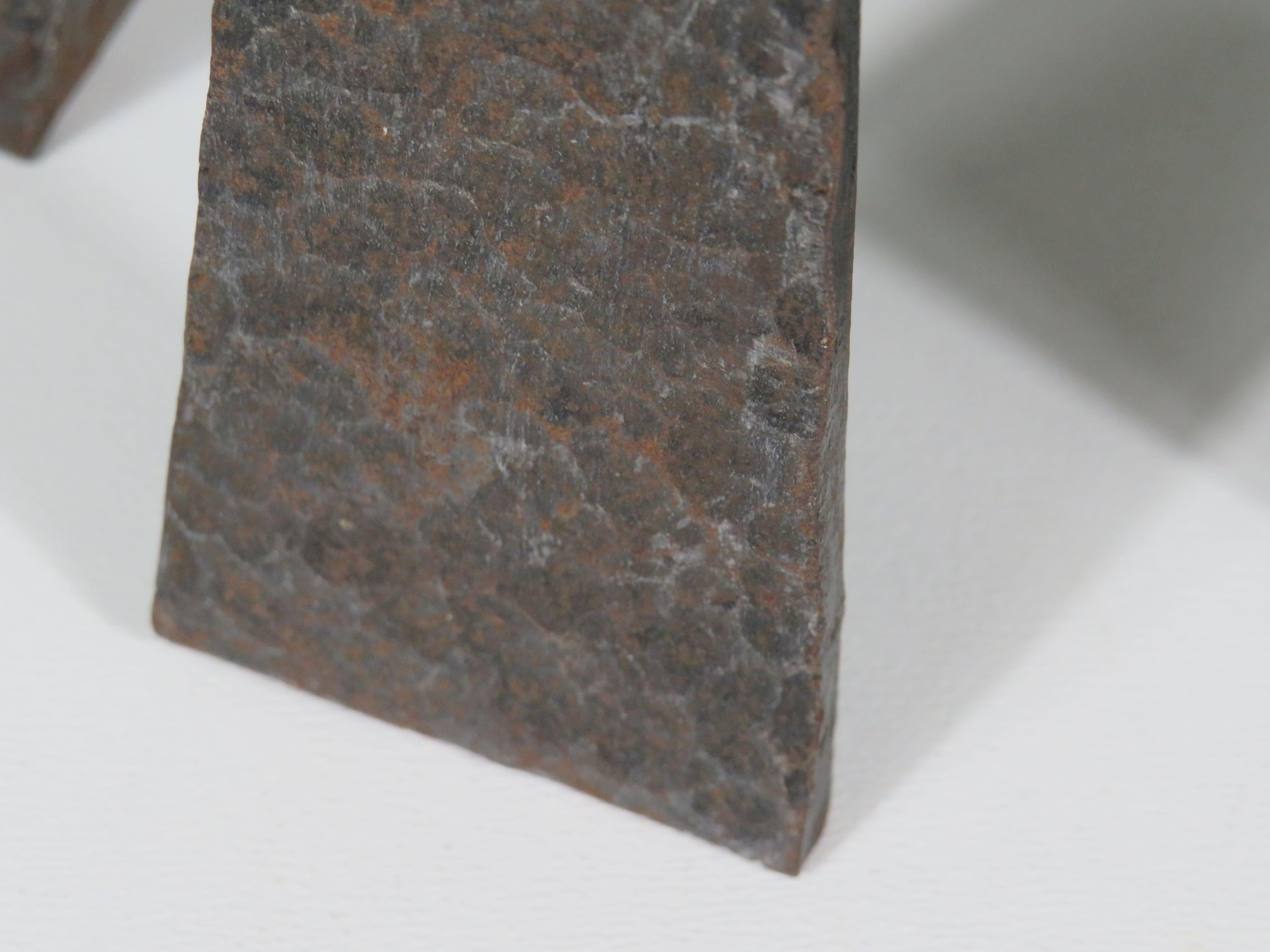 Belgian Mid-Century  brutalist hand-forged candlestick For Sale