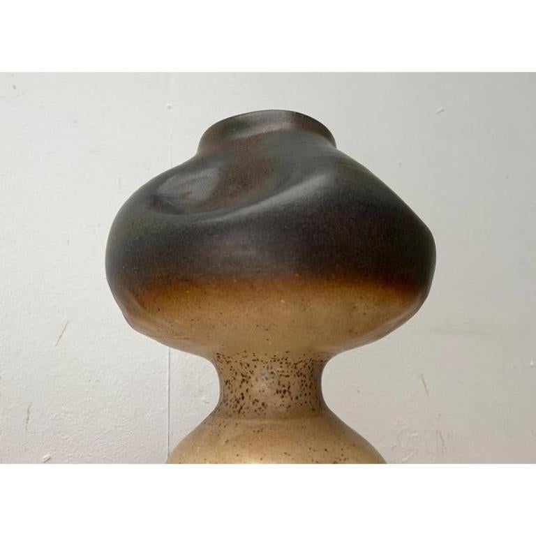 Mid-Century Brutalist Heavy German Studio Pottery Sculptural Vase, 1960s For Sale 6