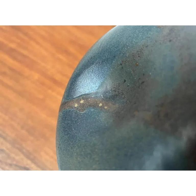Ceramic Mid-Century Brutalist Heavy German Studio Pottery Sculptural Vase, 1960s For Sale