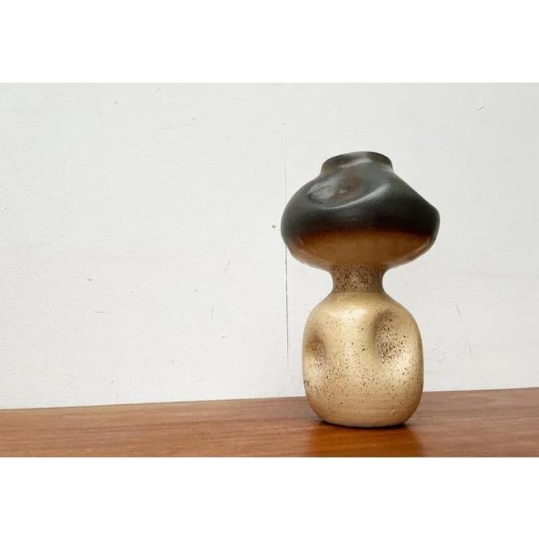 Mid-Century Brutalist Heavy German Studio Pottery Sculptural Vase, 1960s For Sale 2