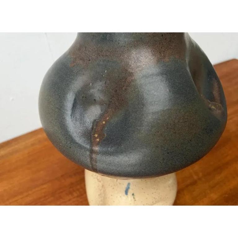 Mid-Century Brutalist Heavy German Studio Pottery Sculptural Vase, 1960s For Sale 3