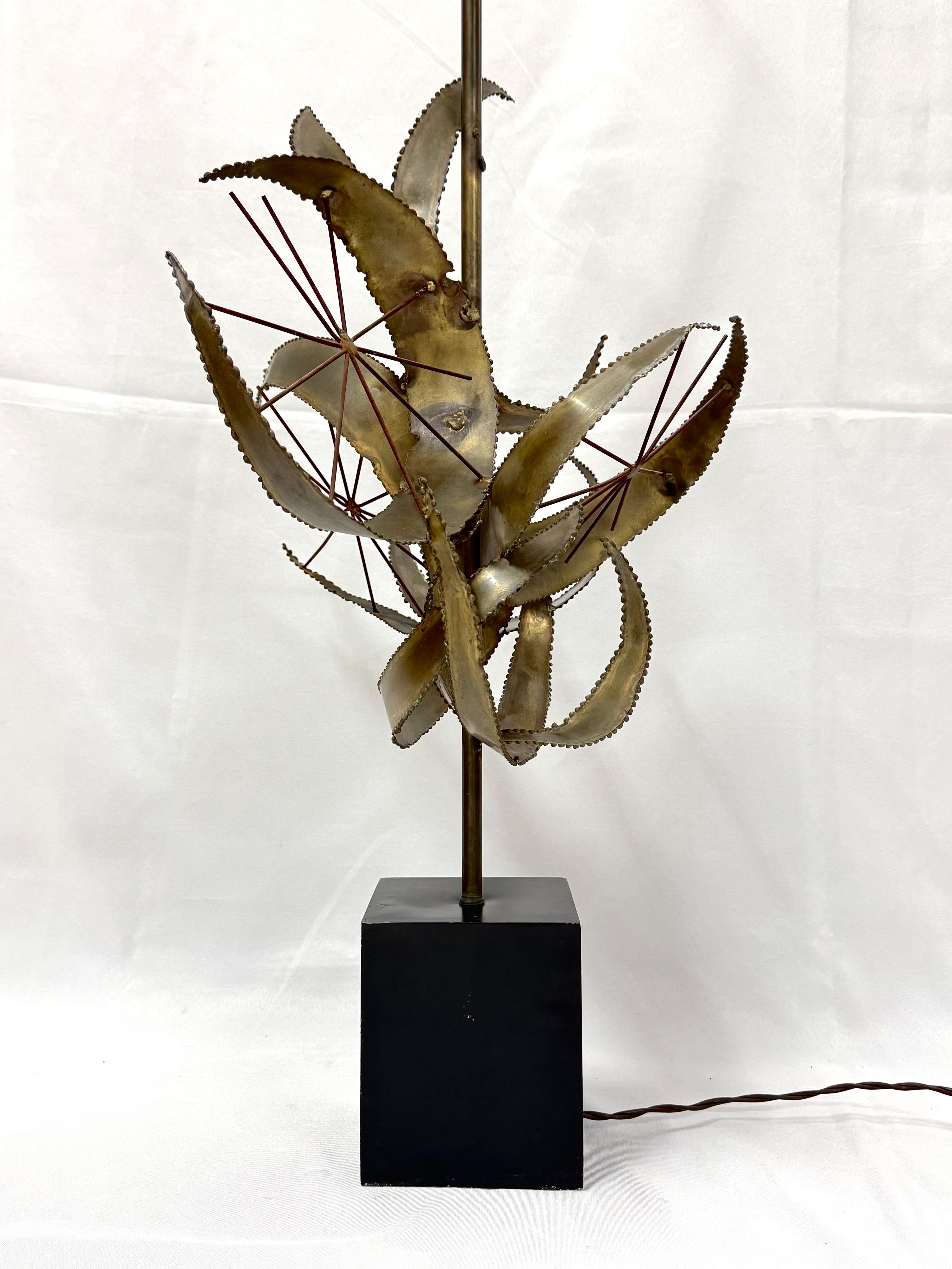 Mid Century Brutalist Lamp by Bijan of California for Laurel Lamp “Setterah” For Sale 6