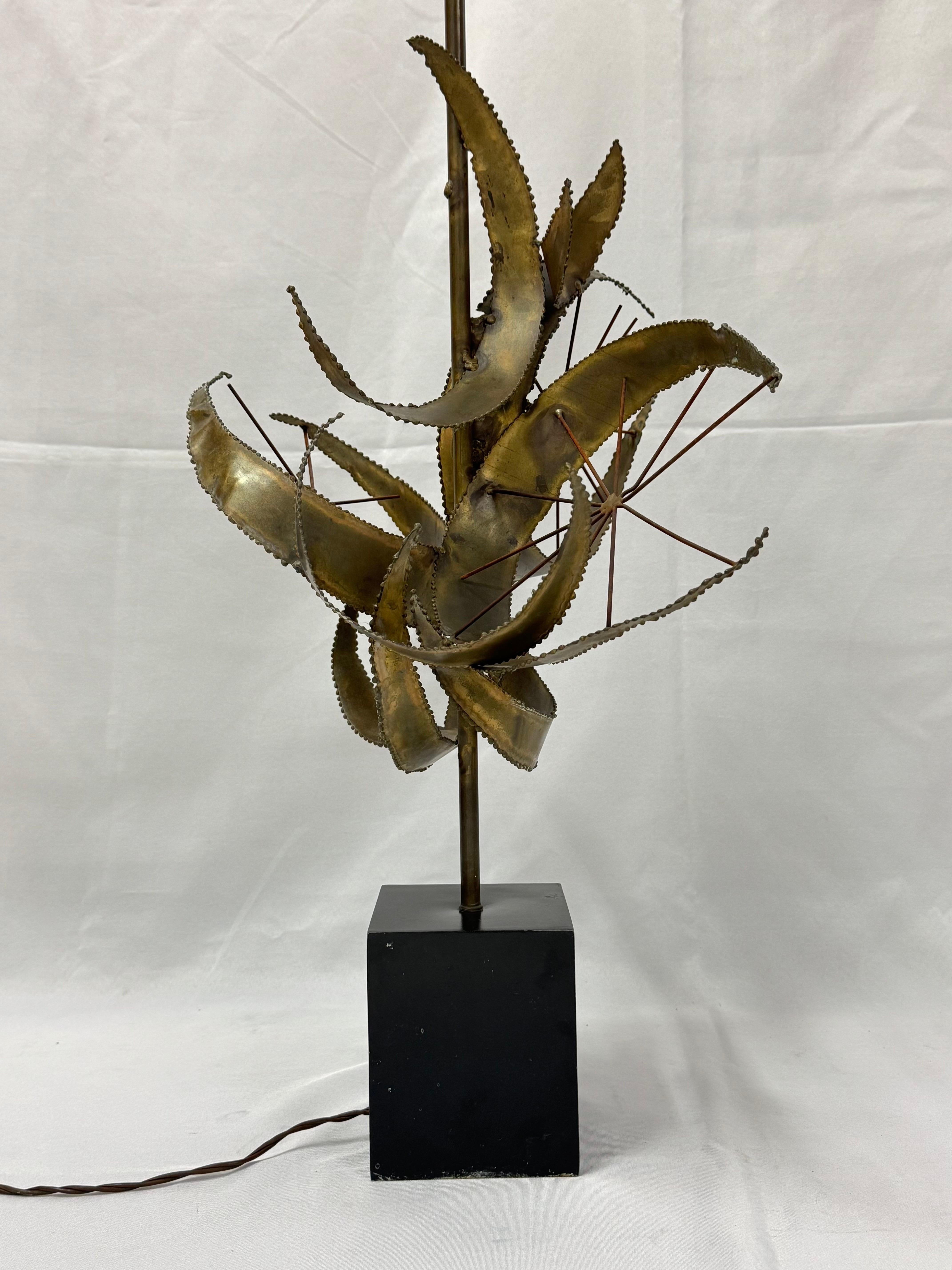 Mid Century Brutalist Lamp by Bijan of California for Laurel Lamp “Setterah” For Sale 10