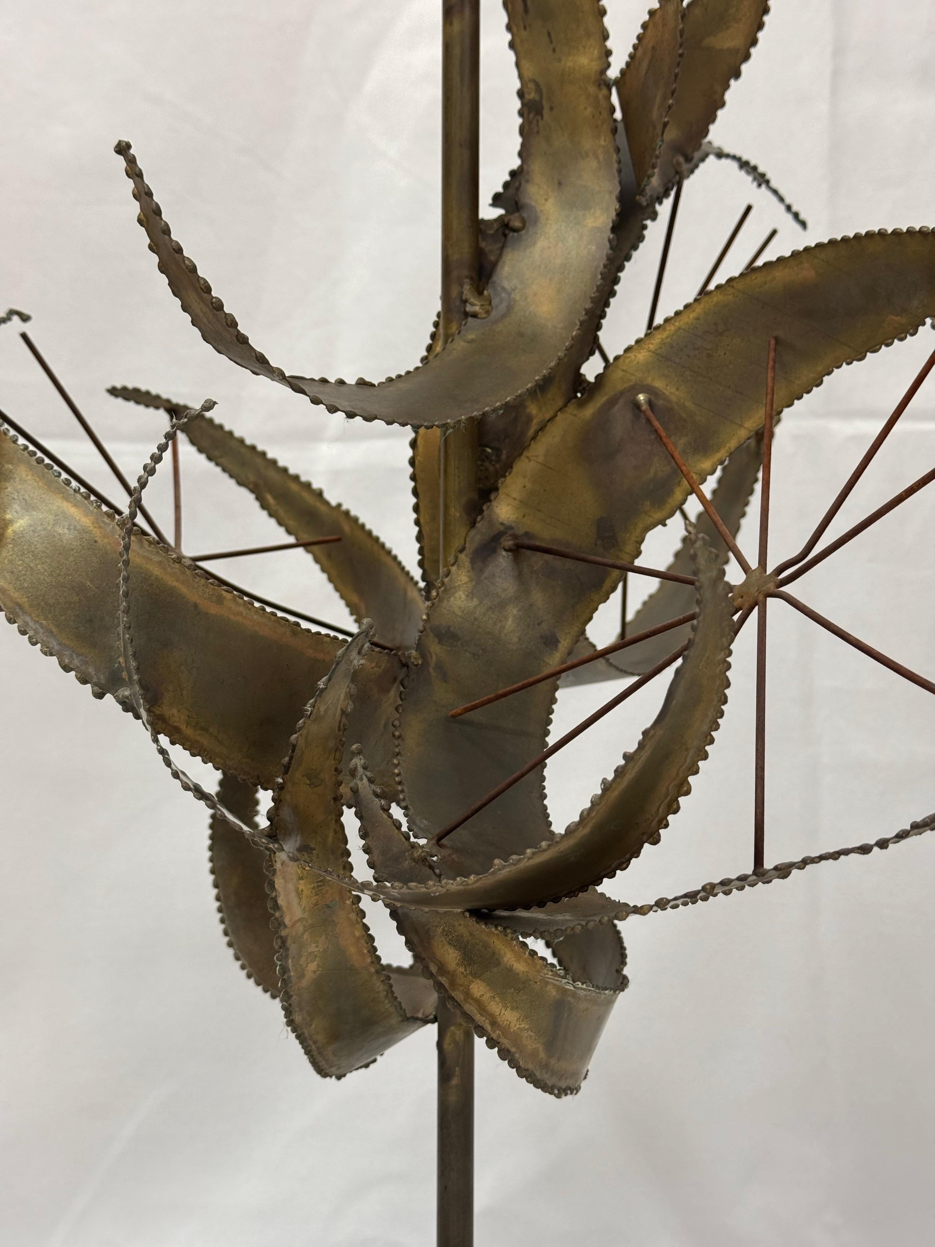 Mid Century Brutalist Lamp by Bijan of California for Laurel Lamp “Setterah” For Sale 11