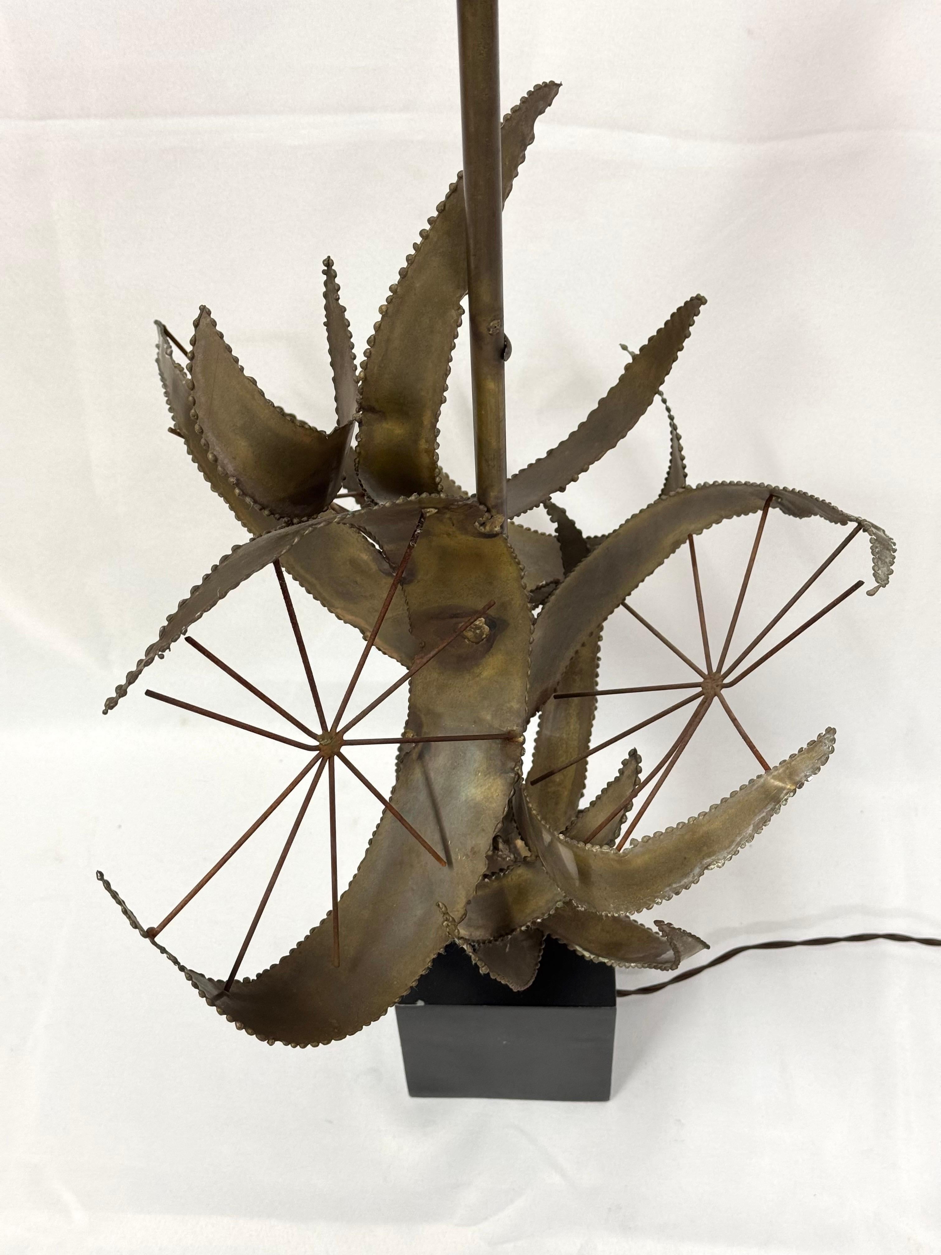 Mid Century Brutalist Lamp by Bijan of California for Laurel Lamp “Setterah” For Sale 12