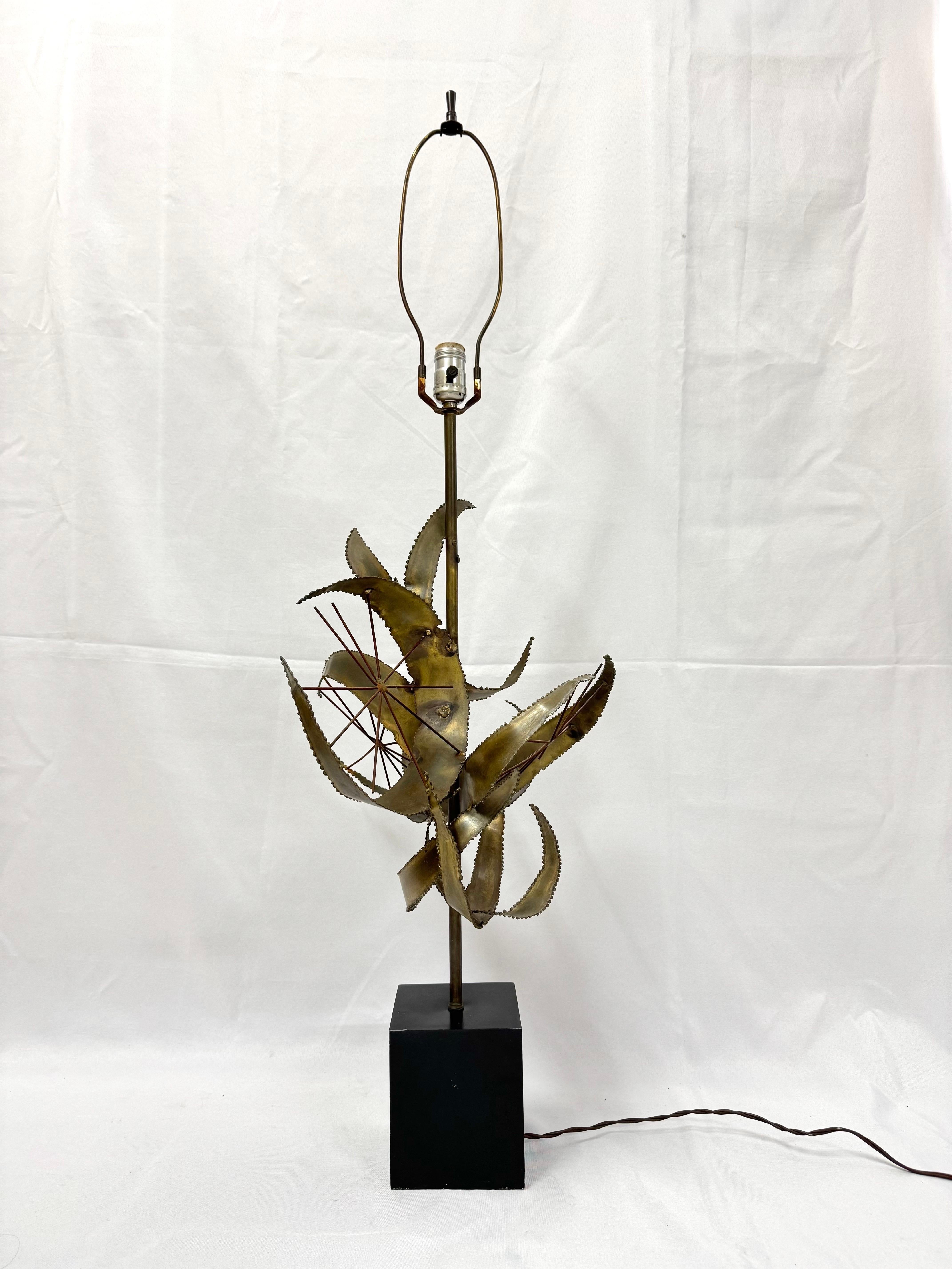 Mid-20th Century Mid Century Brutalist Lamp by Bijan of California for Laurel Lamp “Setterah” For Sale