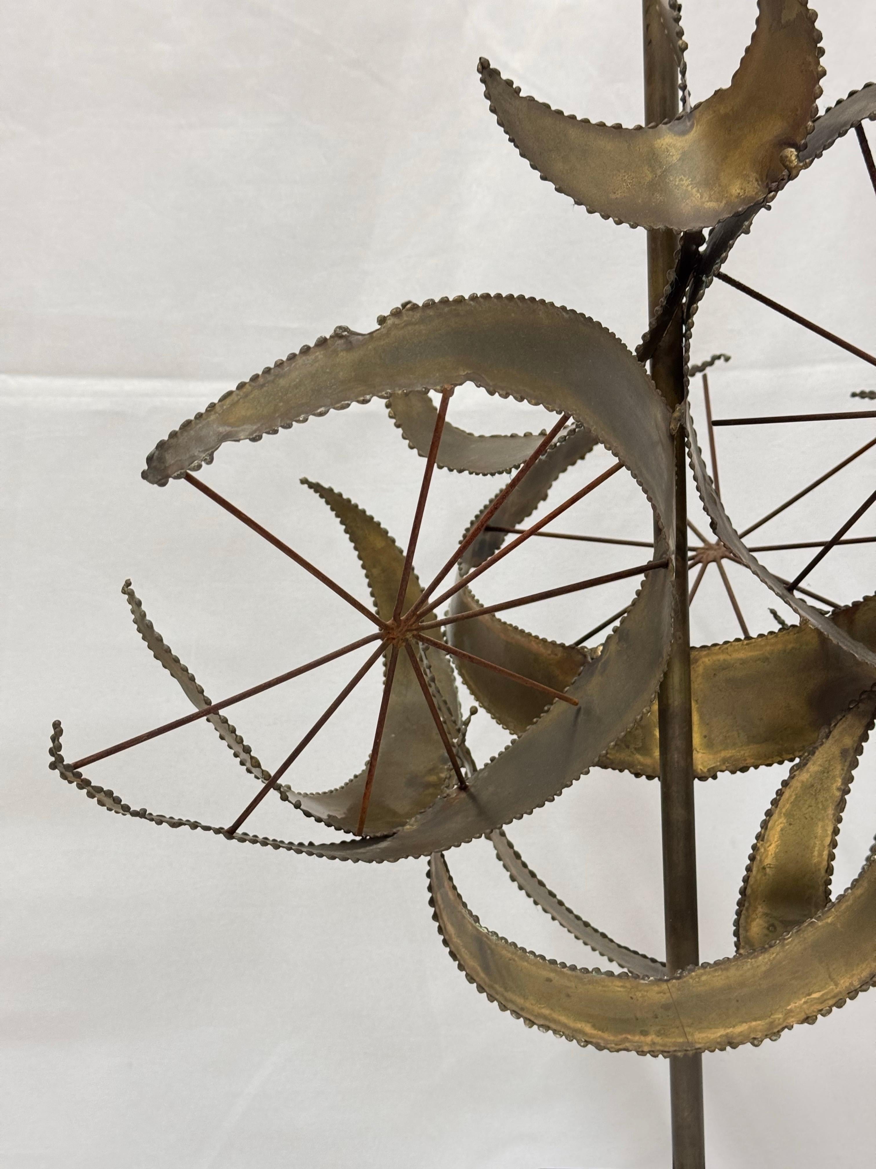 Mid Century Brutalist Lamp by Bijan of California for Laurel Lamp “Setterah” For Sale 2