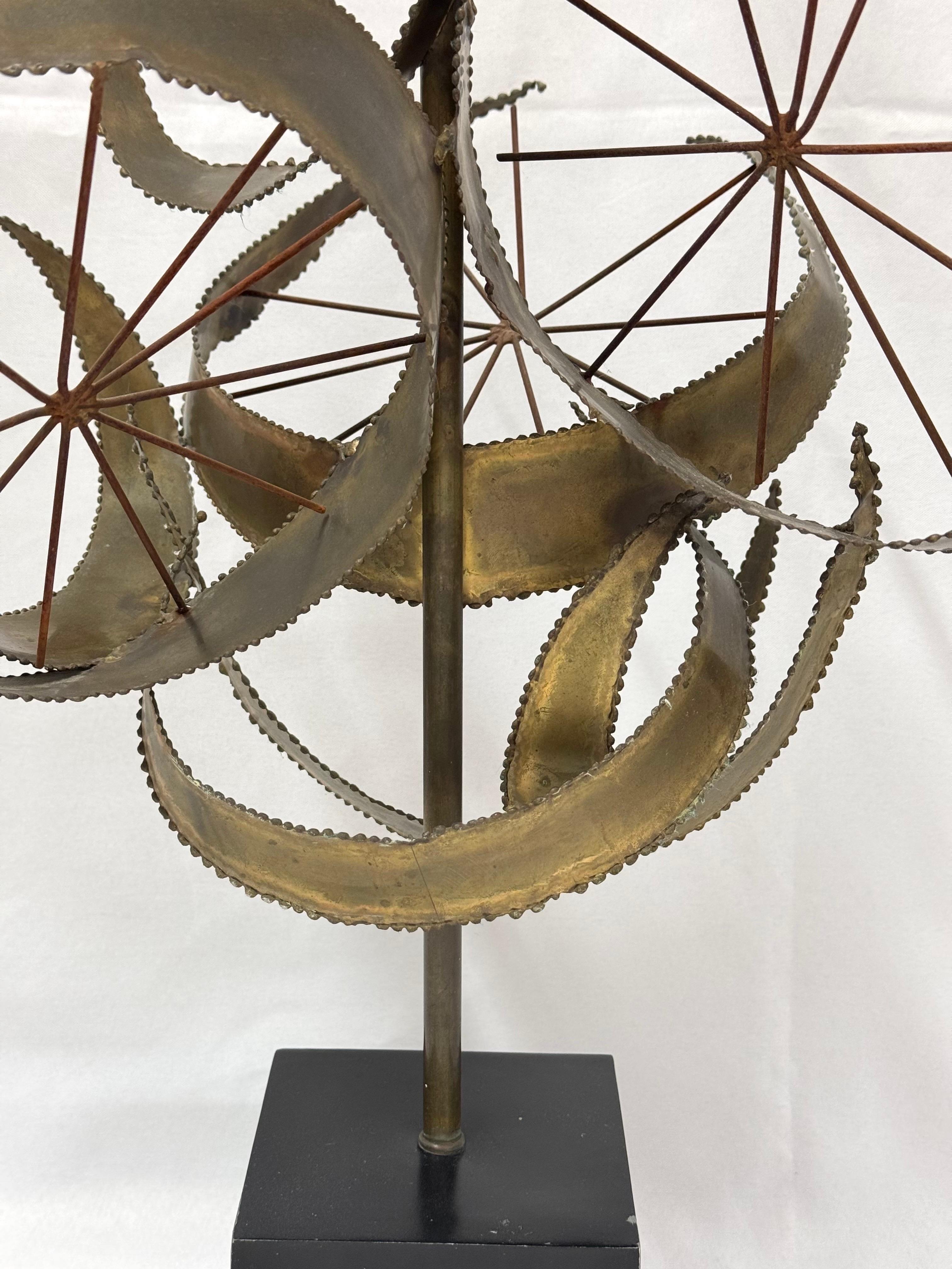Mid Century Brutalist Lamp by Bijan of California for Laurel Lamp “Setterah” For Sale 3