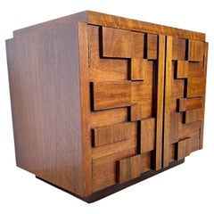 Mid-Century Brutalist Lane Staccato Nightstand