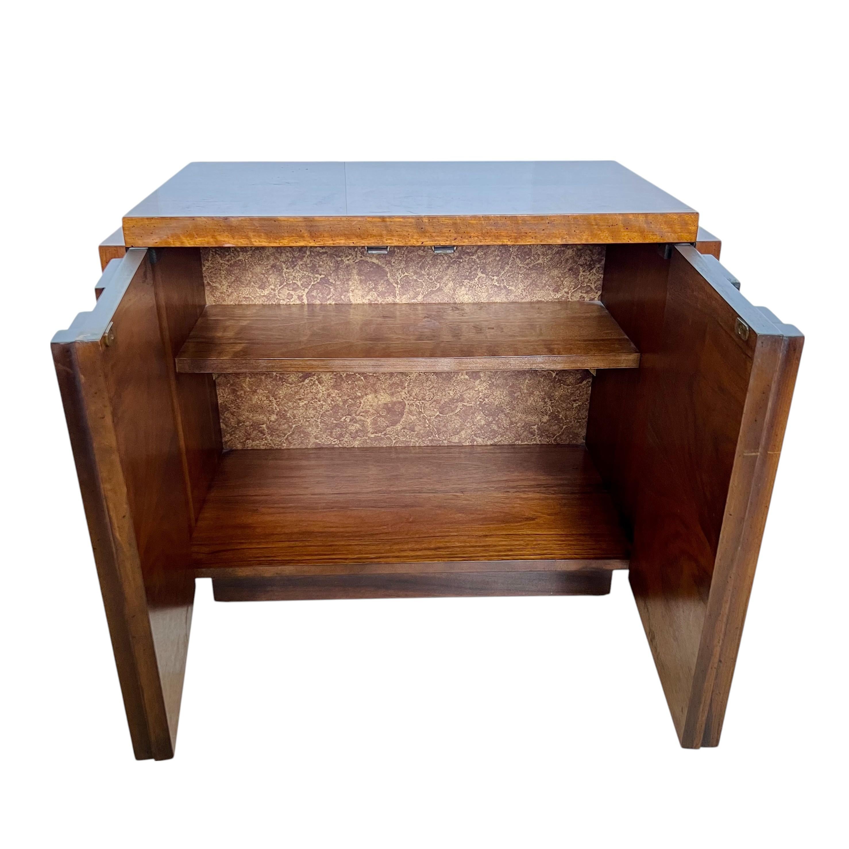 Tête de lit et table de nuit Queen Staccato de Lane Brutalist du milieu du siècle en vente 6