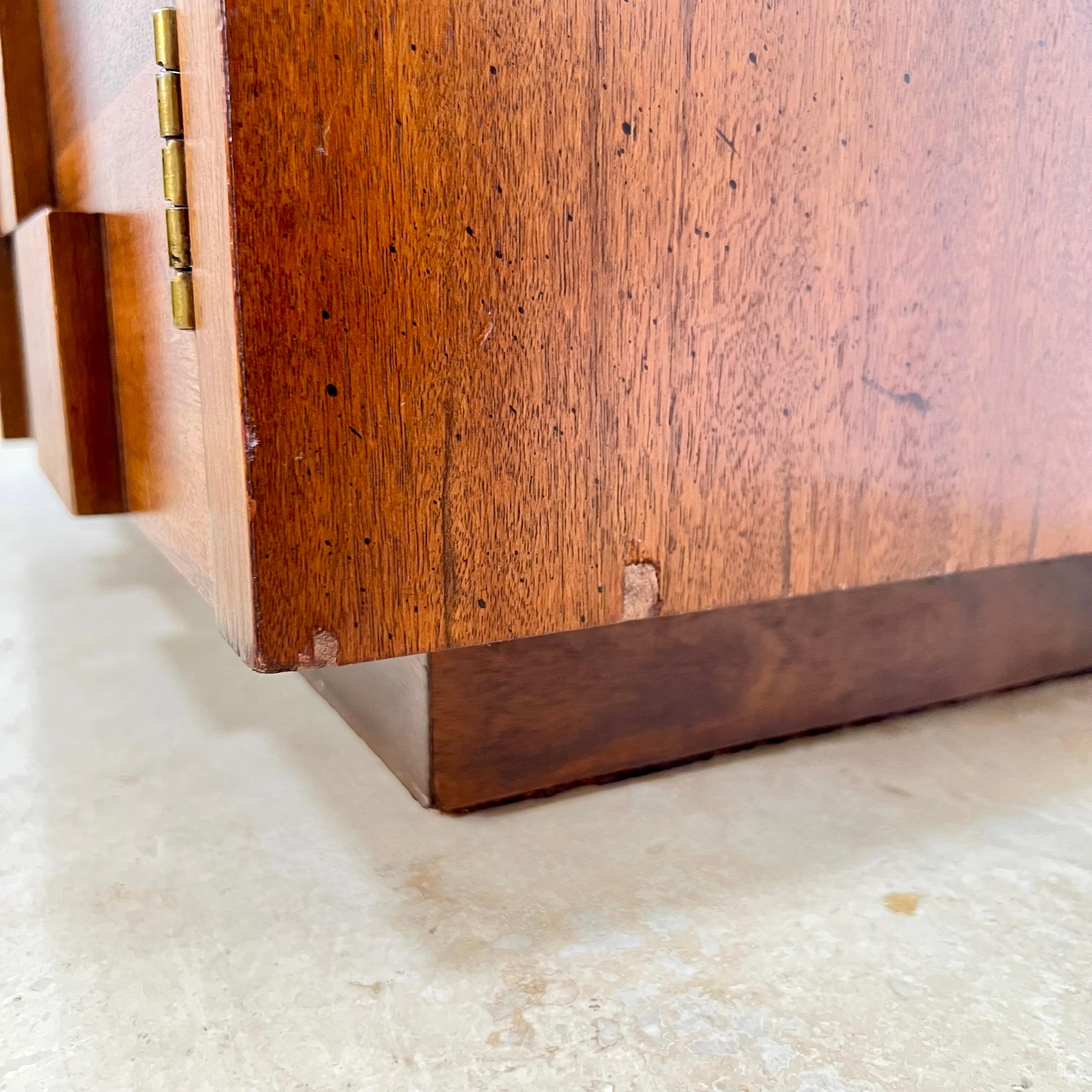 Tête de lit et table de nuit Queen Staccato de Lane Brutalist du milieu du siècle en vente 9