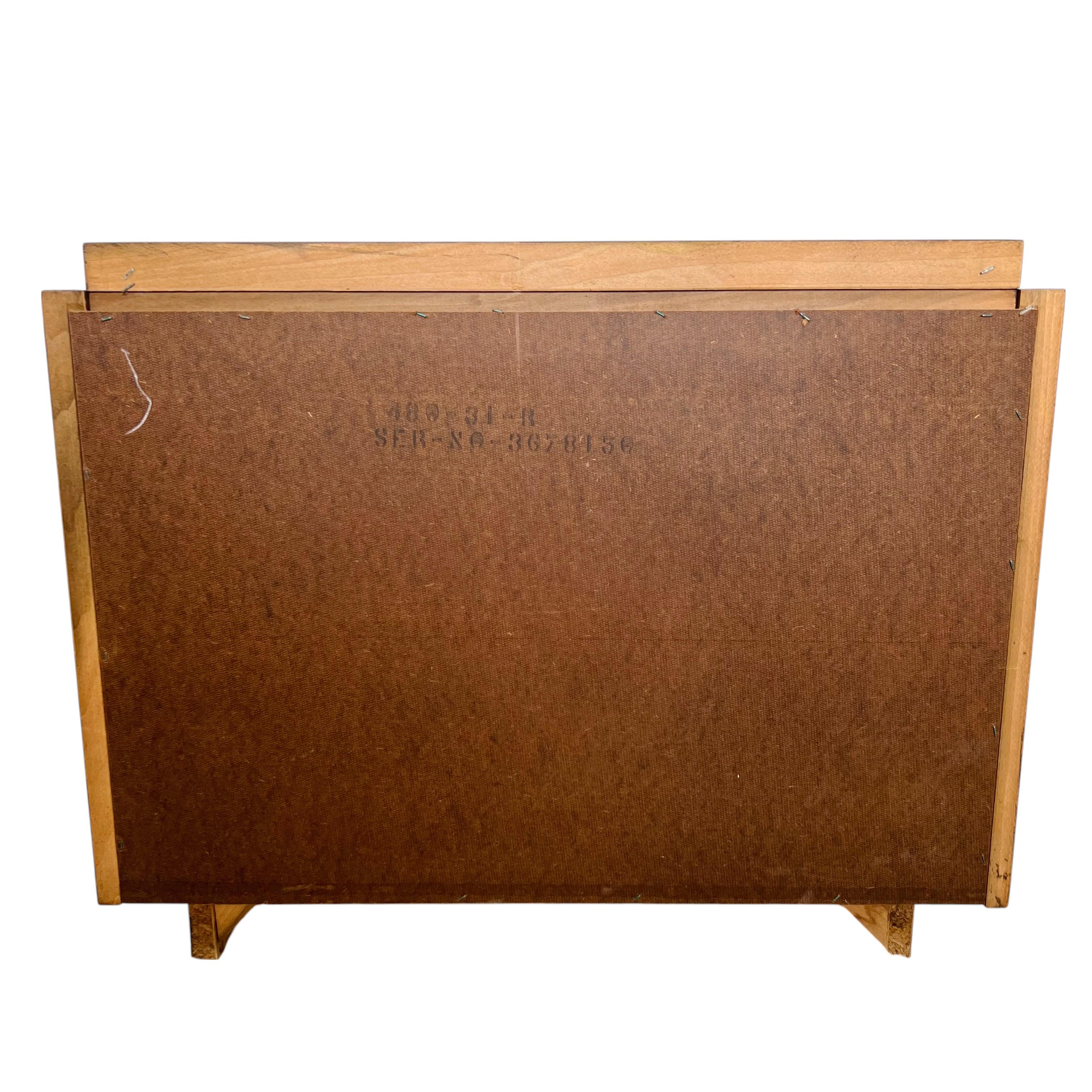 Tête de lit et table de nuit Queen Staccato de Lane Brutalist du milieu du siècle en vente 10