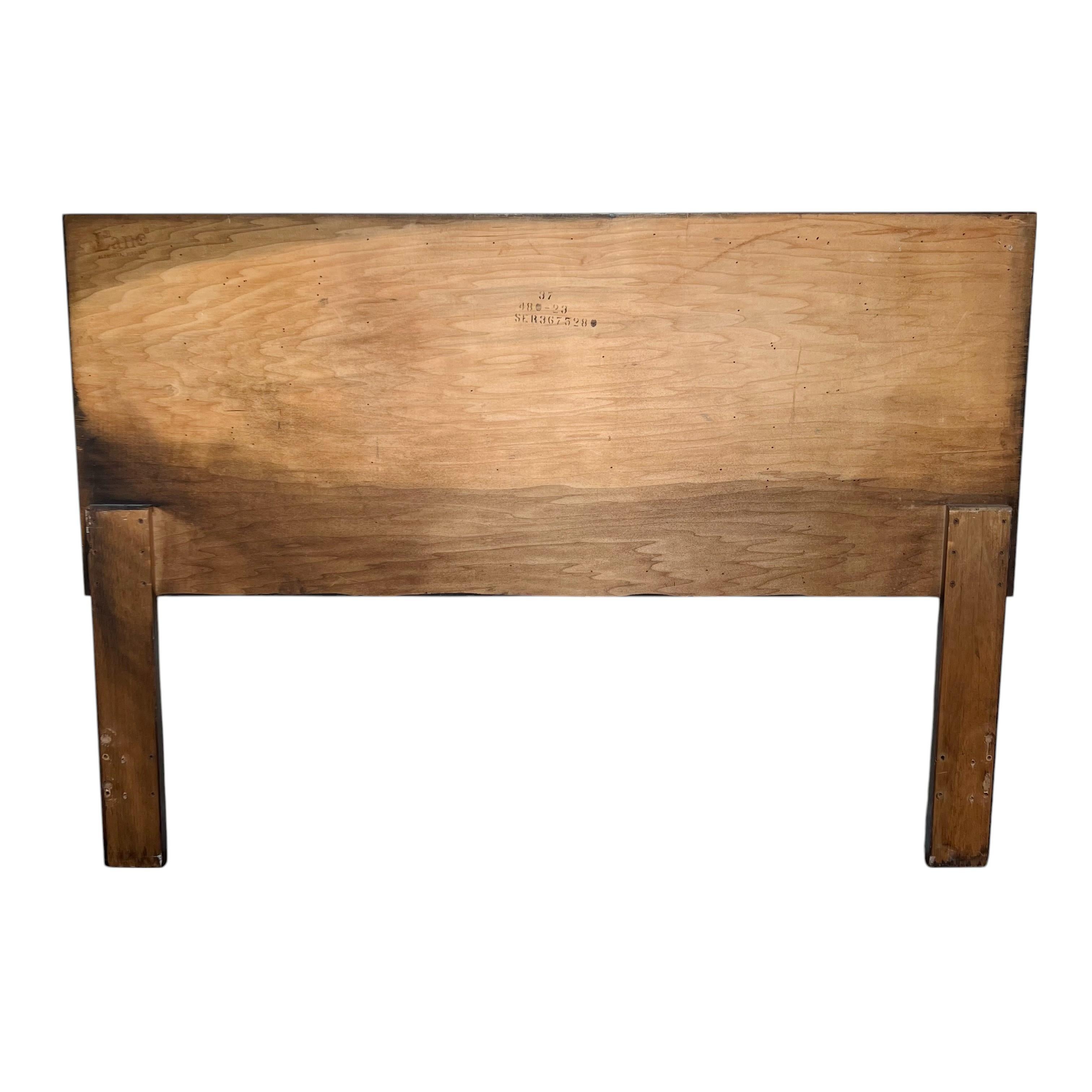 Mid-Century Brutalist Lane Staccato Queen Headboard For Sale 4