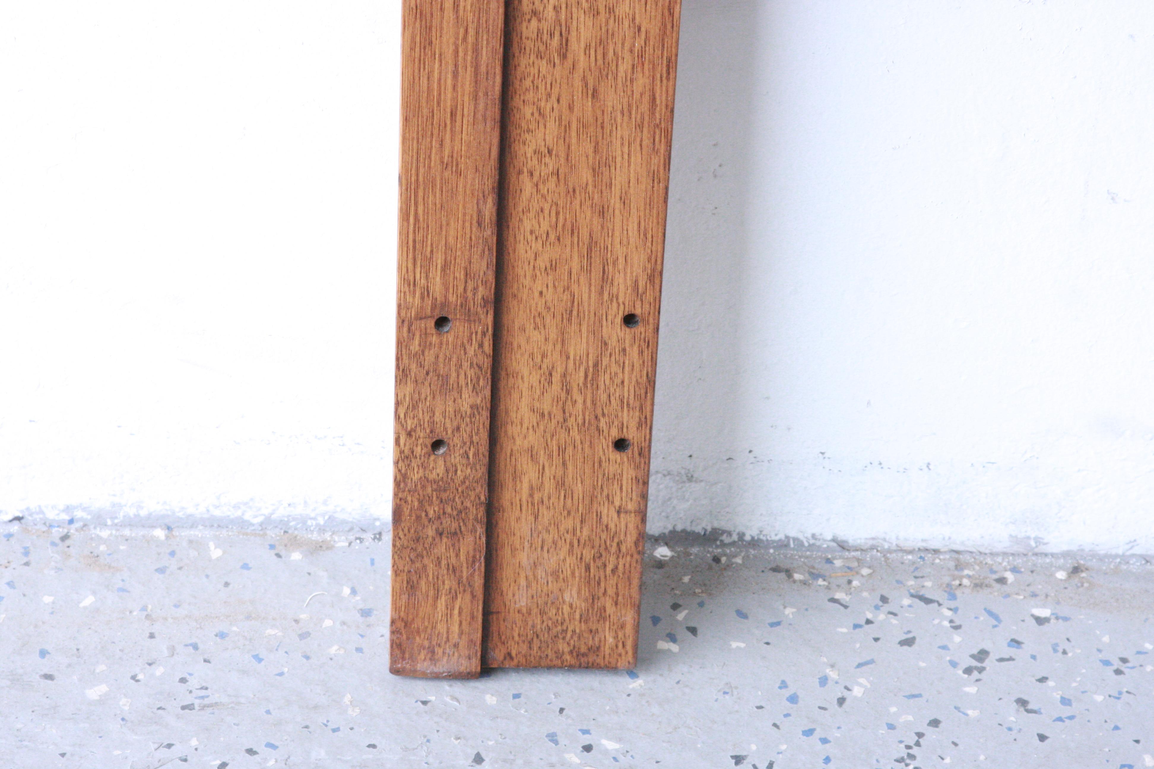 Late 20th Century Mid-Century Brutalist Lane Staccato Walnut Queen Headboard For Sale