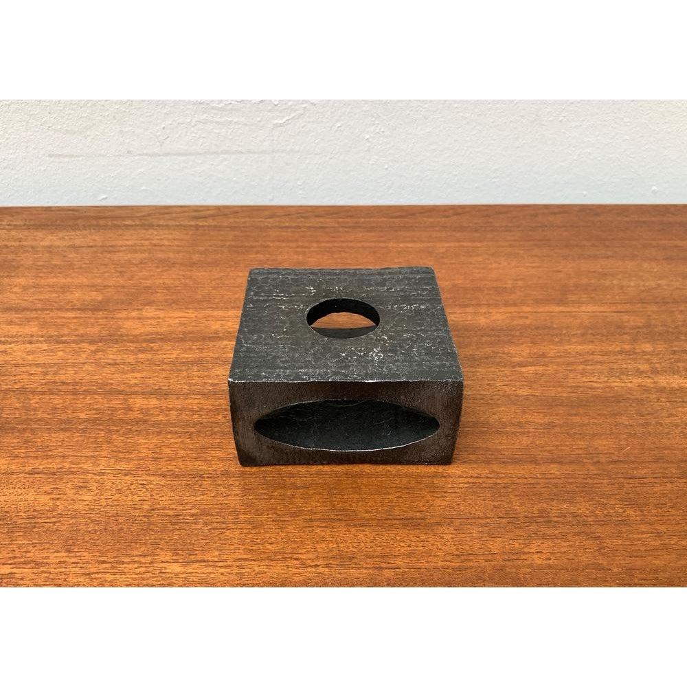 Mid-Century Brutalist Metal Tea Warmer from Stadler, 1960s In Excellent Condition For Sale In Hamburg, DE