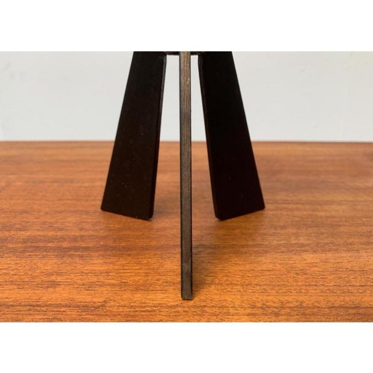 Mid-Century Brutalist Metal Tripod Candleholder, 1960s For Sale 7