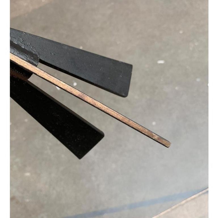 Mid-Century Brutalist Metal Tripod Candleholder, 1960s For Sale 1