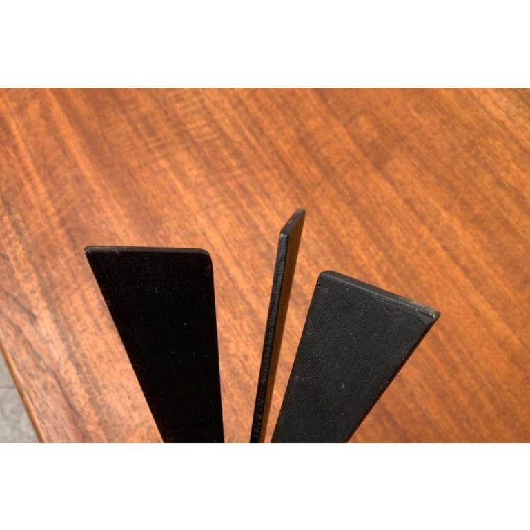 Mid-Century Brutalist Metal Tripod Candleholder, 1960s For Sale 2