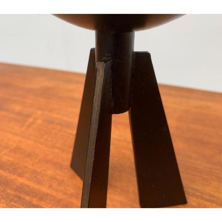 Mid-Century Brutalist Metal Tripod Candleholder, 1960s For Sale 4