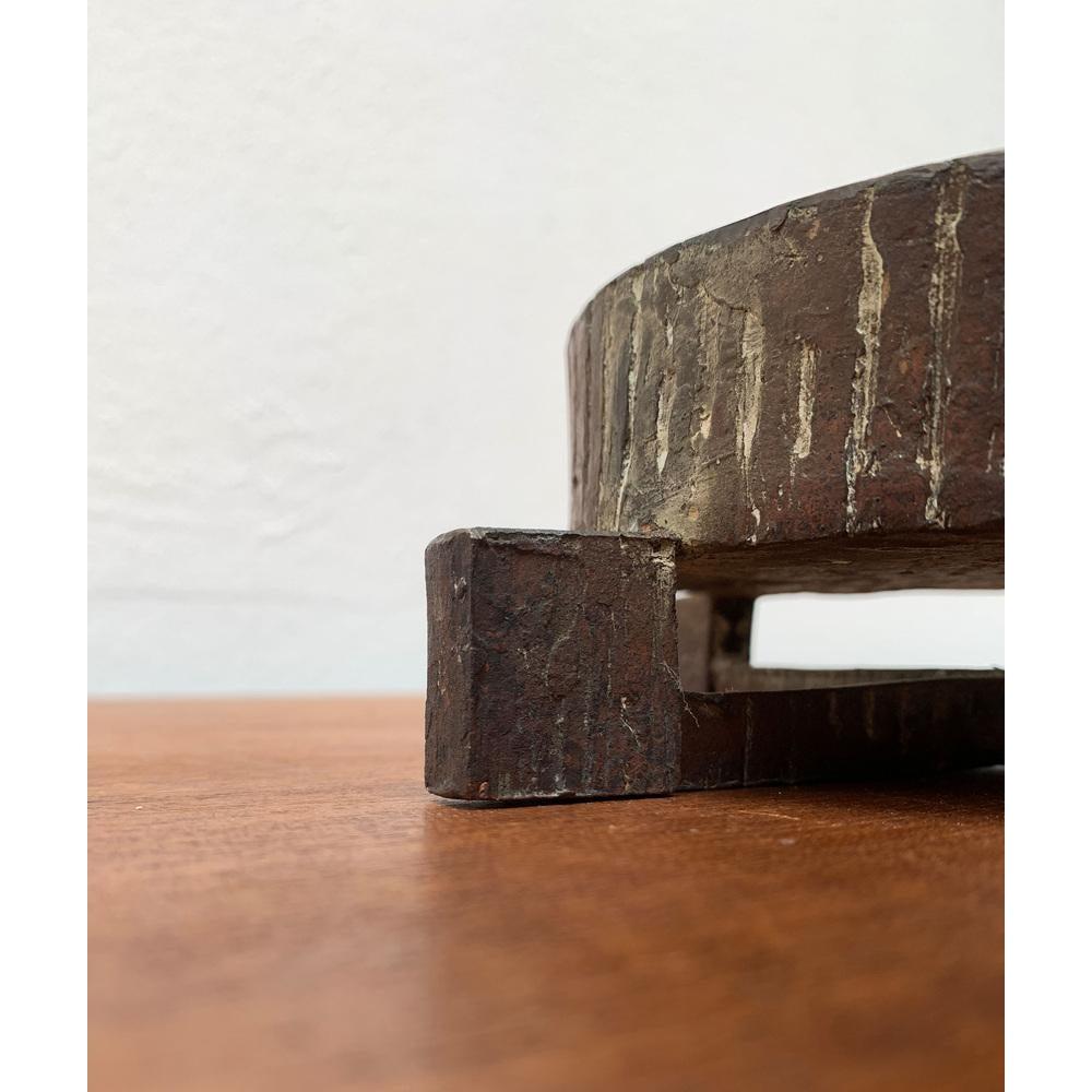 Mid-Century Brutalist Minimalist Candle Holder For Sale 3