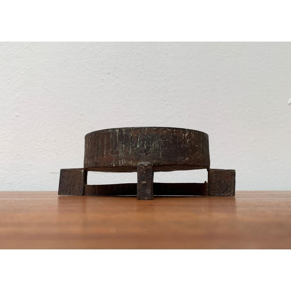 Mid-Century Brutalist Minimalist Candle Holder For Sale 4