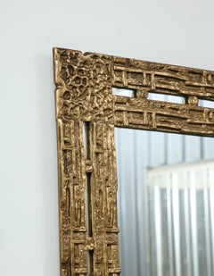 Mid century Brutalist Mirror