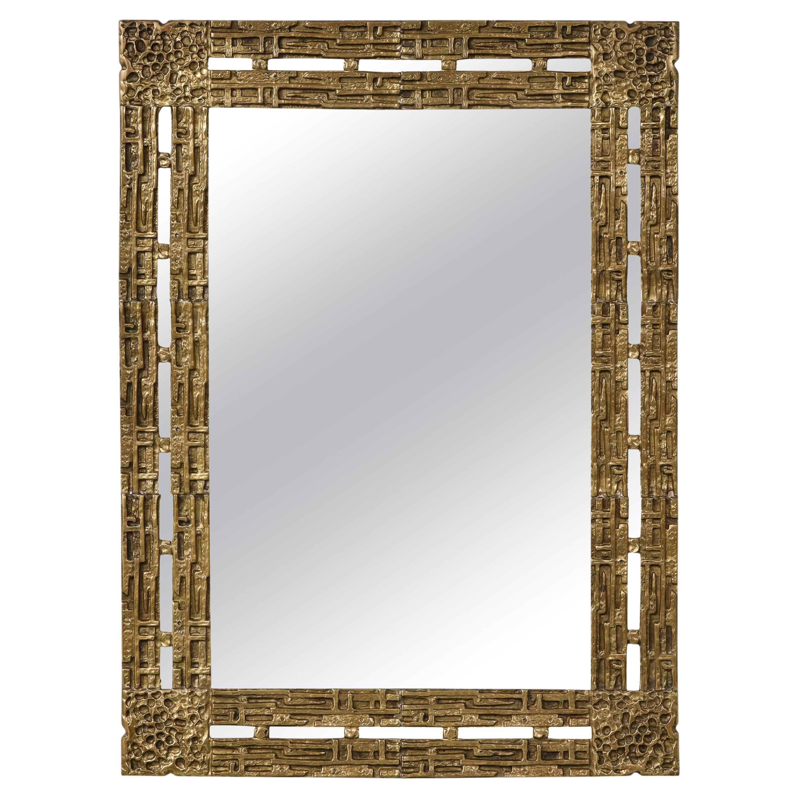 Miroir brutaliste du milieu du siècle