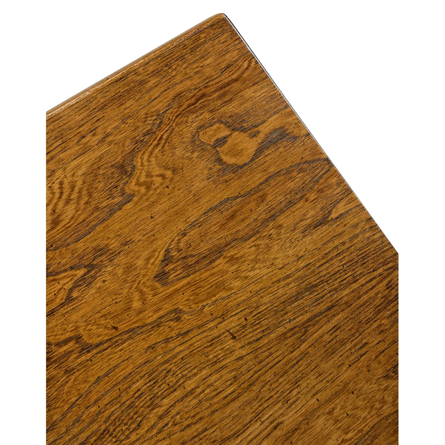 Midcentury Brutalist Oak Nightstand End Tables, Carved Wood Drawer Fronts 2