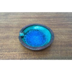 Cendrier ou bol en poterie brutaliste du milieu du siècle dernier de Gerhard Liebenthron, 1968