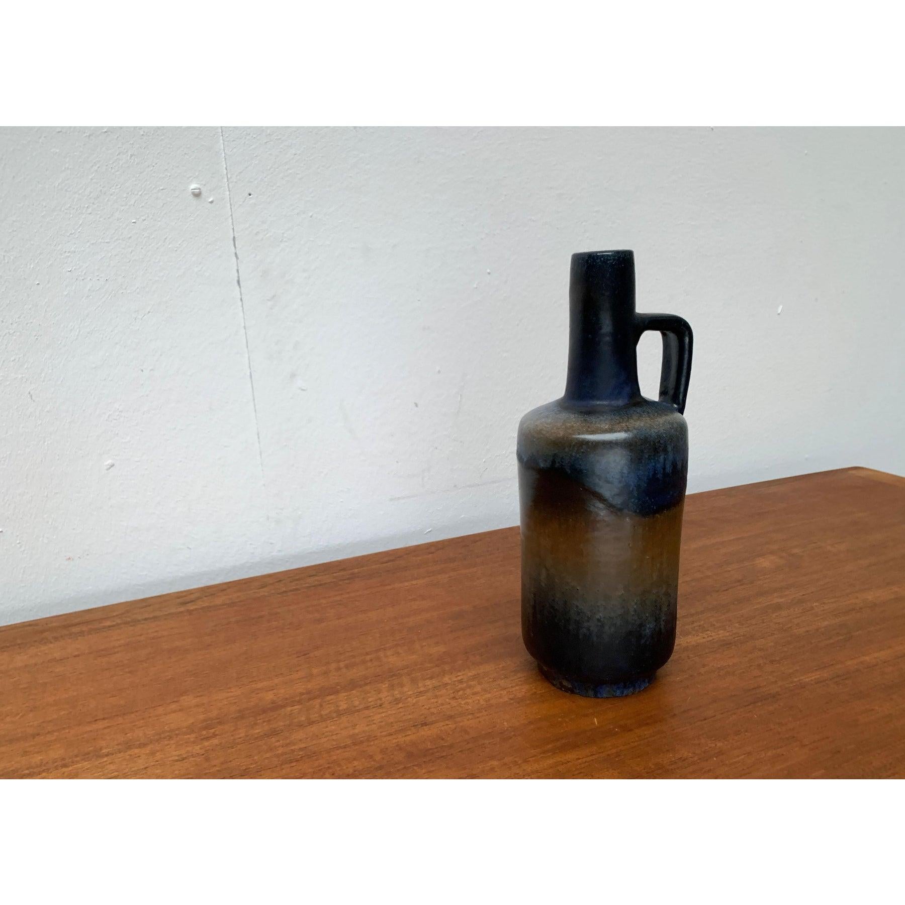 Mid-Century Brutalist Pottery Carafe Vase from Ruscha, West Germany, 1960s For Sale 5