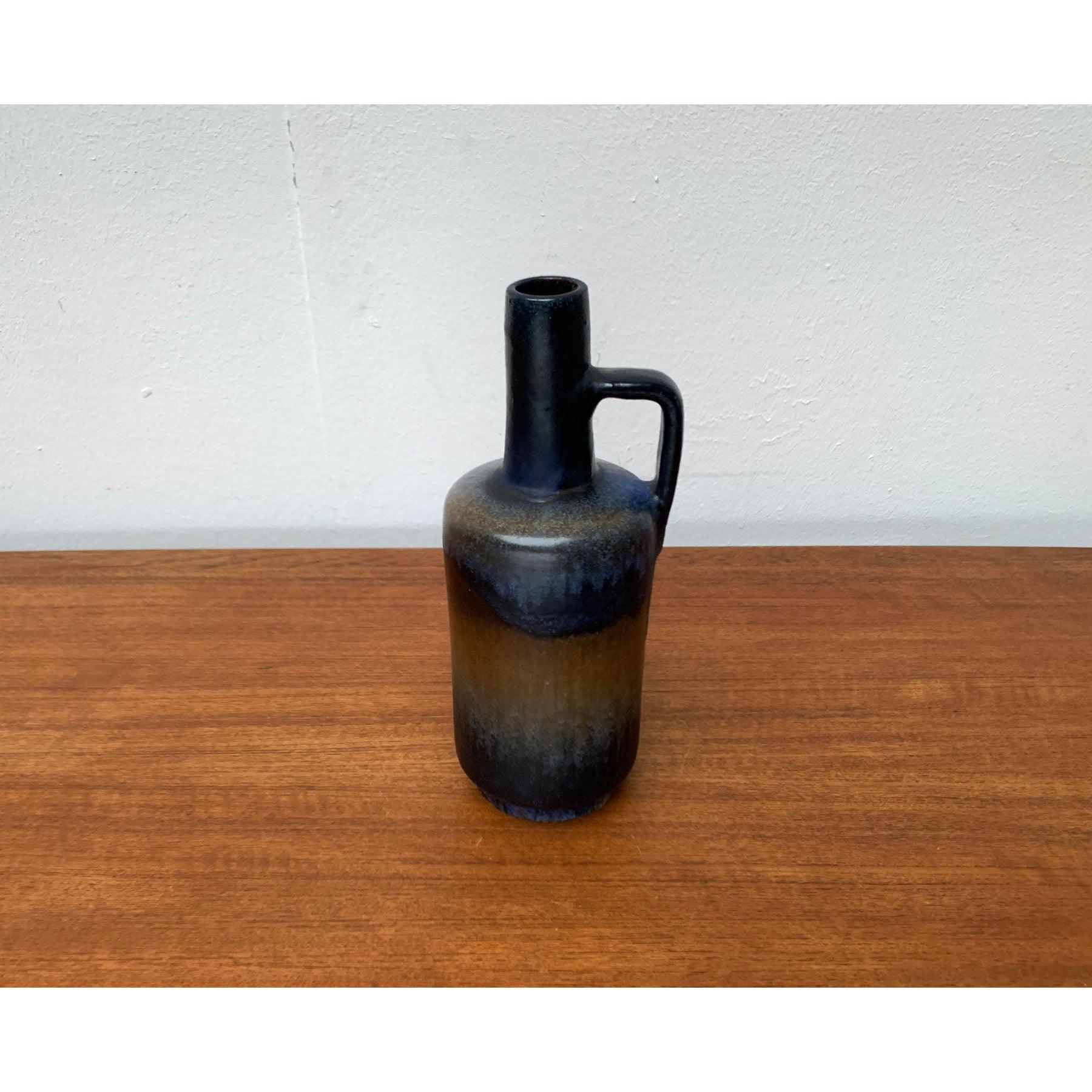 20th Century Mid-Century Brutalist Pottery Carafe Vase from Ruscha, West Germany, 1960s For Sale
