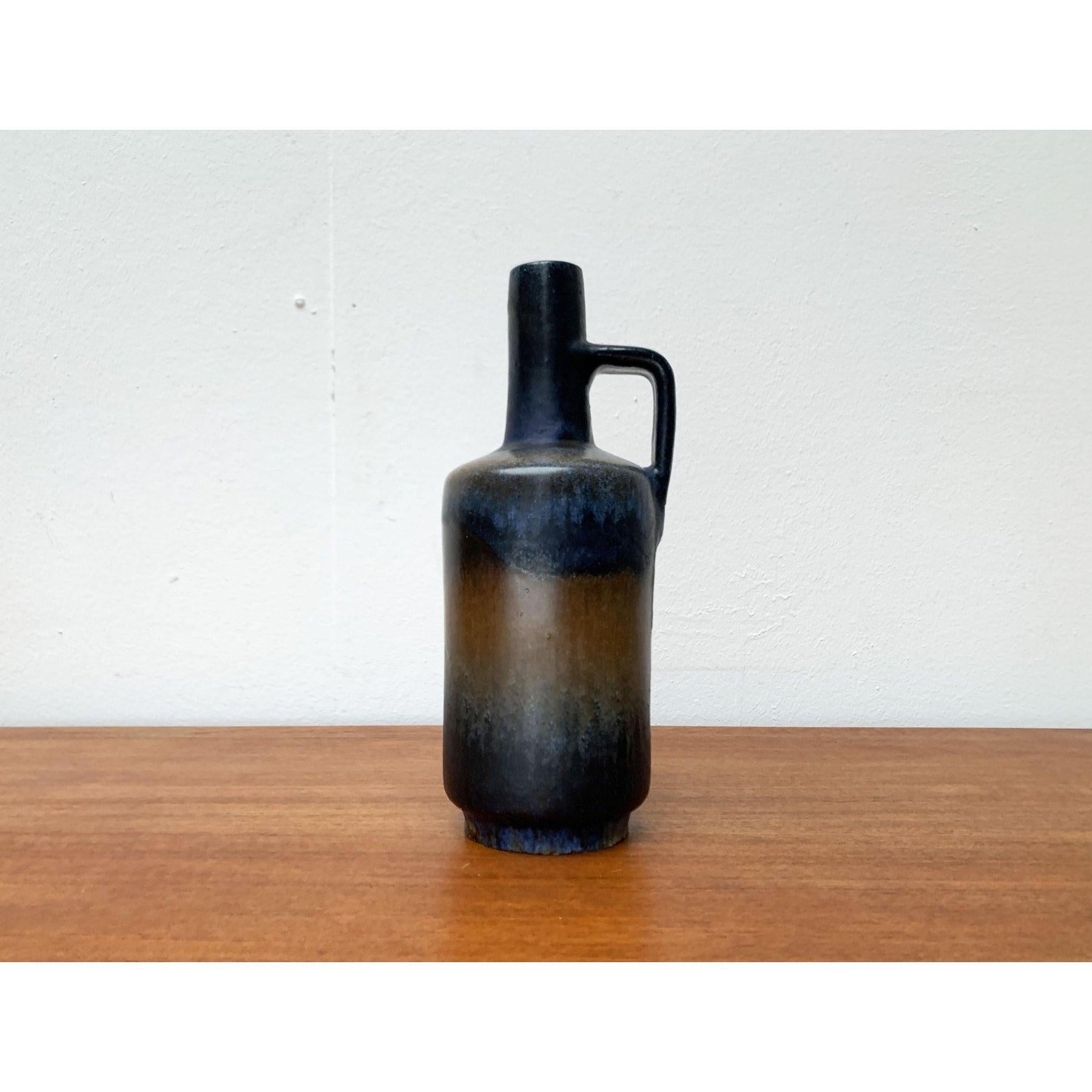 Mid-Century Brutalist Pottery Carafe Vase from Ruscha, West Germany, 1960s For Sale 2