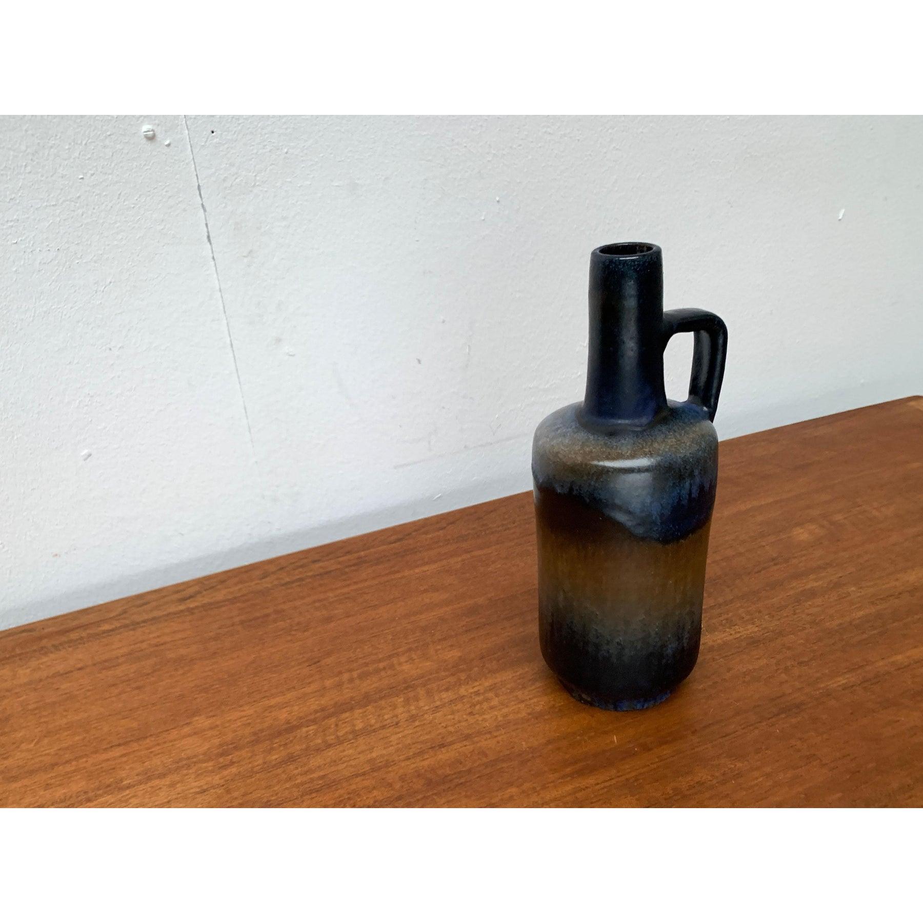 Mid-Century Brutalist Pottery Carafe Vase from Ruscha, West Germany, 1960s For Sale 3