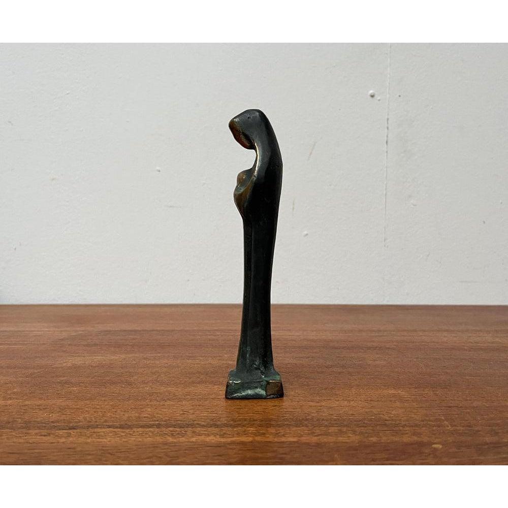 XX secolo Figurina di Maria e Gesù in bronzo Sakral brutalista di metà secolo, anni '60 in vendita
